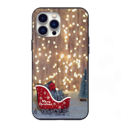 Merry Christmas Sled Design Phone Case for iPhone 7 8 X XS XR SE 11 12 13 14 Pro Max Mini Note 10 20 s10 s10s s20 s21 20 Plus Ultra