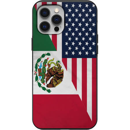 Mexican American Flag Phone Case for iPhone 7 8 X XS XR SE 11 12 13 14 Pro Max Mini Note 10 20 s10 s10s s20 s21 20 Plus Ultra
