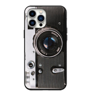 Old School 35mm Camera Design Phone Case for iPhone 7 8 X XS XR SE 11 12 13 14 Pro Max Mini Note 10 20 s10 s10s s20 s21 20 Plus Ultra
