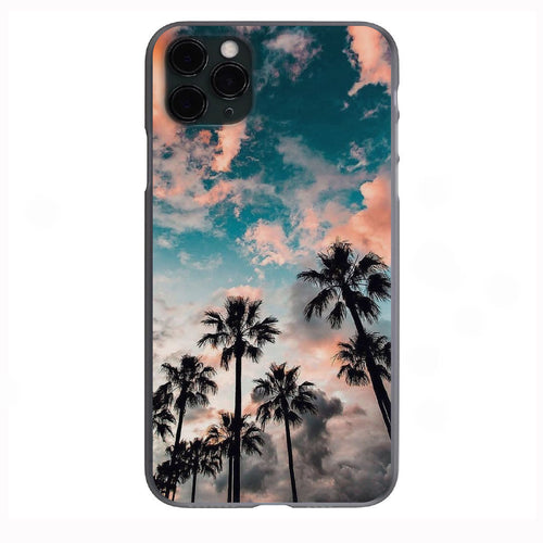 Palm View Skies Phone Case for iPhone 7 8 X XS XR SE 11 12 13 14 Pro Max Mini Note 10 20 s10 s10s s20 s21 20 Plus Ultra