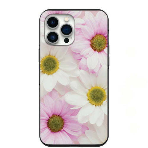 Pink And White Daisys Design Phone Case for iPhone 7 8 X XS XR SE 11 12 13 14 Pro Max Mini Note 10 20 s10 s10s s20 s21 20 Plus Ultra