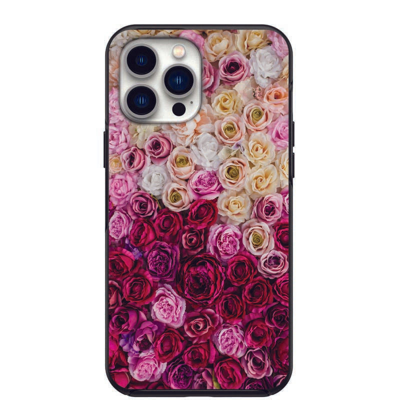 Pink White and Red Rose Design Phone Case for iPhone 7 8 X XS XR SE 11 12 13 14 Pro Max Mini Note 10 20 s10 s10s s20 s21 20 Plus Ultra
