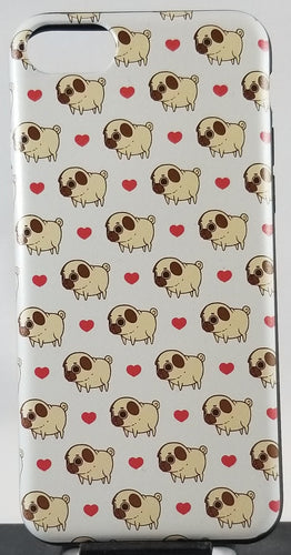 Pug Love Phone Case for iPhone 7 8 X XS XR SE 11 12 13 14 Pro Max Mini Note 10 20 s10 s10s s20 s21 20 Plus Ultra