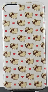 Pug Love Phone Case for iPhone 7 8 X XS XR SE 11 12 13 14 Pro Max Mini Note 10 20 s10 s10s s20 s21 20 Plus Ultra