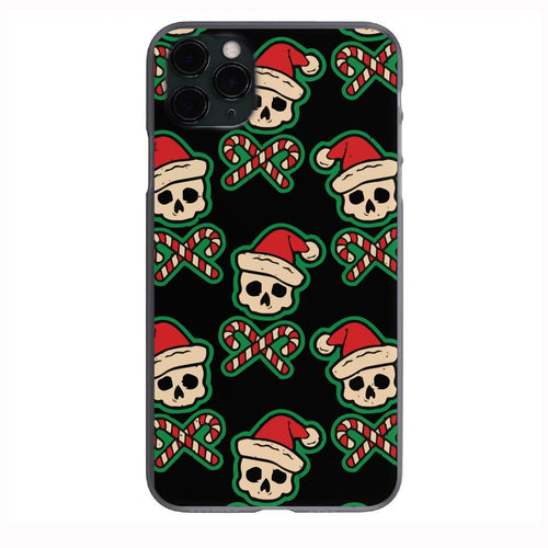 Punk Rock Skull Christmas print Phone Case for iPhone 7 8 X XS XR SE 11 12 13 14 Pro Max Mini Note 10 20 s10 s10s s20 s21 20 Plus Ultra