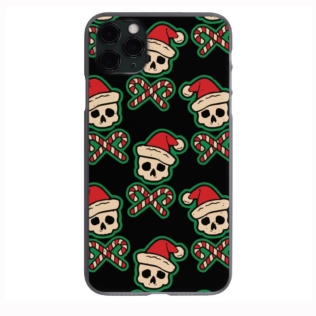 Punk Rock Skull Christmas print Phone Case for iPhone 7 8 X XS XR SE 11 12 13 14 Pro Max Mini Note 10 20 s10 s10s s20 s21 20 Plus Ultra