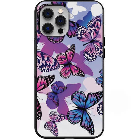 Purple Butterflies design Phone Case for iPhone 7 8 X XS XR SE 11 12 13 14 Pro Max Mini Note 10 20 s10 s10s s20 s21 20 Plus Ultra