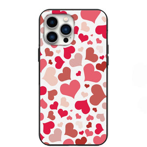 Random Hearts Of Love Design Phone Case for iPhone 7 8 X XS XR SE 11 12 13 14 Pro Max Mini Note 10 20 s10 s10s s20 s21 20 Plus Ultra