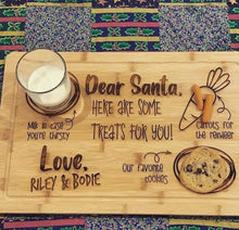 Custom Dear Santa snack board