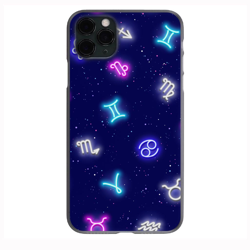 Starry Neon Night Astrology print Phone Case for iPhone 7 8 X XS XR SE 11 12 13 14 Pro Max Mini Note 10 20 s10 s10s s20 s21 20 Plus Ultra