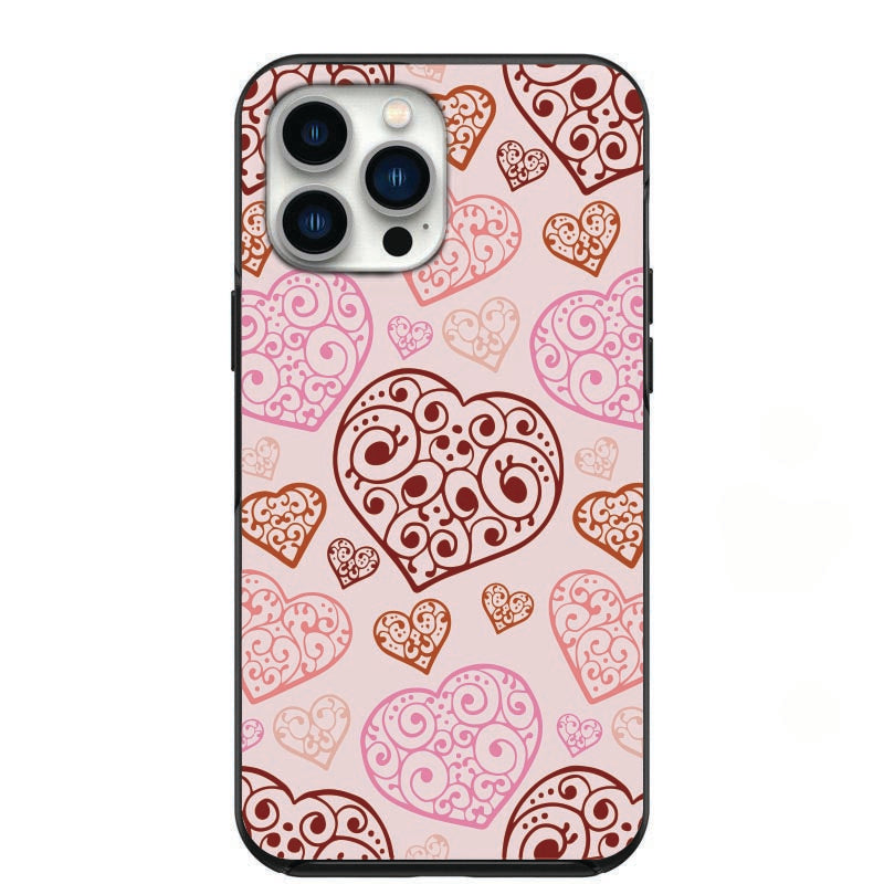 Tons Of Love Hearts Phone Case for iPhone 7 8 X XS XR SE 11 12 13 14 Pro Max Mini Note 10 20 s10 s10s s20 s21 20 Plus Ultra