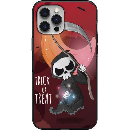 Trick Or Treat Reaper Design Phone Case for iPhone 7 8 X XS XR SE 11 12 13 14 Pro Max Mini Note 10 20 s10 s10s s20 s21 20 Plus Ultra