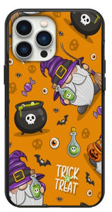 Trick or Treat Halloween Gnome Design Phone Case for iPhone 7 8 X XS XR SE 11 12 13 14 Pro Max Mini Note 10 20 s10 s10s s20 s21 20 Plus Ultra