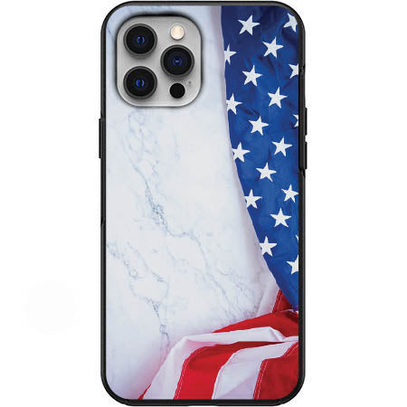 USA Flag on White Marble Design Phone Case for iPhone 7 8 X XS XR SE 11 12 13 14 Pro Max Mini Note 10 20 s10 s10s s20 s21 20 Plus Ultra