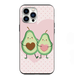 Cute Valentine Avocado Couple Pattern Phone Case for iPhone 7 8 X XS XR SE 11 12 13 14 Pro Max Mini Note 10 20 s10 s10s s20 s21 20 Plus Ultra