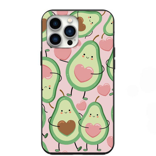 Valentine Avocado Pattern Phone Case for iPhone 7 8 X XS XR SE 11 12 13 14 Pro Max Mini Note 10 20 s10 s10s s20 s21 20 Plus Ultra