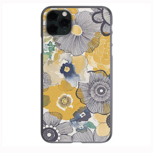 Water Color Flowers gold and gray print Phone Case for iPhone 7 8 X XS XR SE 11 12 13 14 Pro Max Mini Note 10 20 s10 s10s s20 s21 20 Plus Ultra