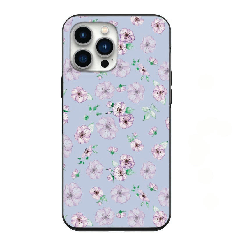 Watercolor Purple Flowers Design Phone Case for iPhone 7 8 X XS XR SE 11 12 13 14 Pro Max Mini Note 10 20 s10 s10s s20 s21 20 Plus Ultra