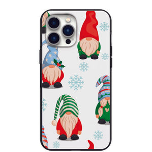 Winter Gnome Snowflake Pattern Design Phone Case for iPhone 7 8 X XS XR SE 11 12 13 14 Pro Max Mini Note 10 20 s10 s10s s20 s21 20 Plus Ultra