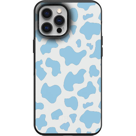 Light blue Cow pattern print Phone Case for iPhone 7 8 X XS XR SE 11 12 13 14 Pro Max Mini Note 10 20 s10 s10s s20 s21 20 Plus Ultra