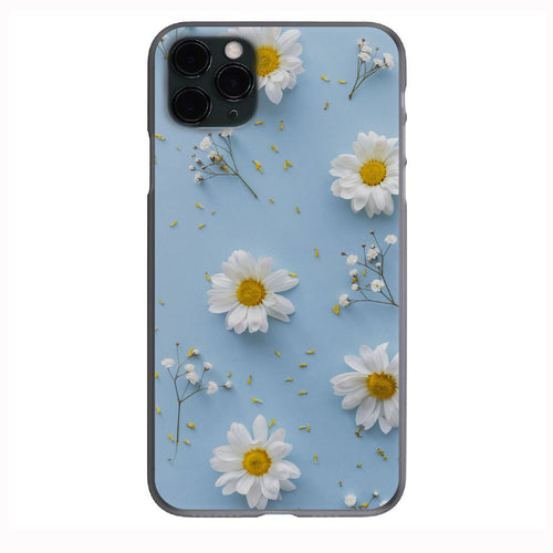 Daisy Flowers Light Blue Apple Iphone Samsung Shockproof Case Cover