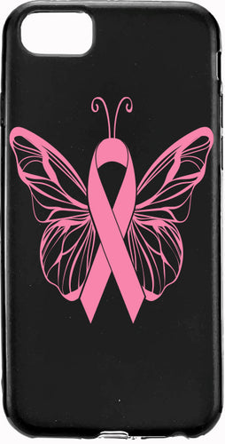 Pink Ribbon Butterfly Cancer Pink Ribbon Apple Samsung Case Cover