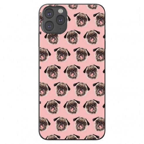 Pug Pattern Phone Case for iPhone 7 8 X XS XR SE 11 12 13 14 Pro Max Mini Note 10 20 s10 s10s s20 s21 20 Plus Ultra