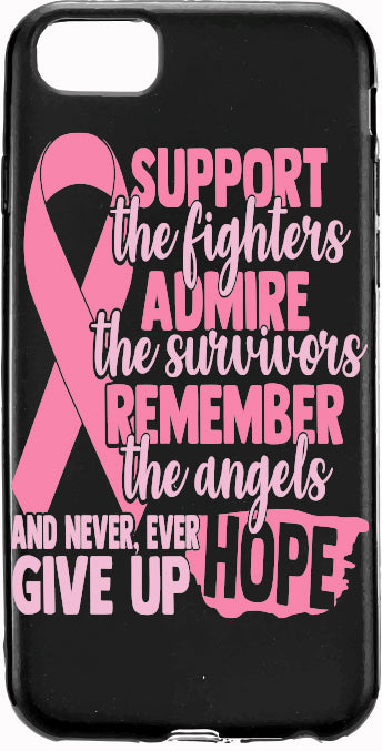 Support the Fighter Pink Ribbon Cancer Apple Samsung Case Cover